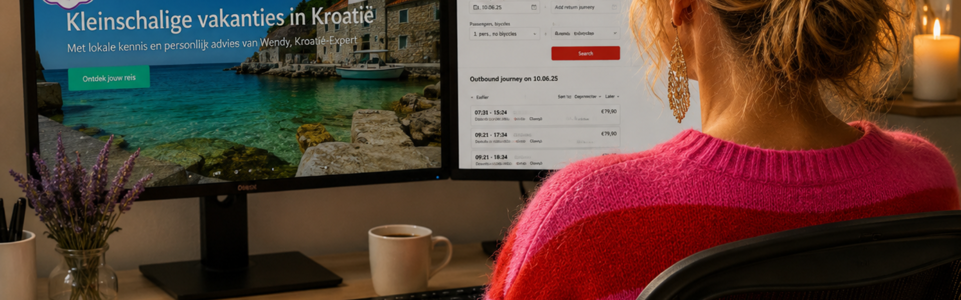 Wendy van Puur Kroatië maakt een persoonlijke prijsindicatie voor een vakantie in Kroatië